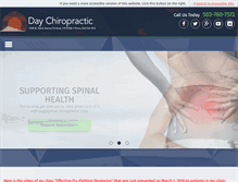 Tablet Screenshot of daychiropractic.com
